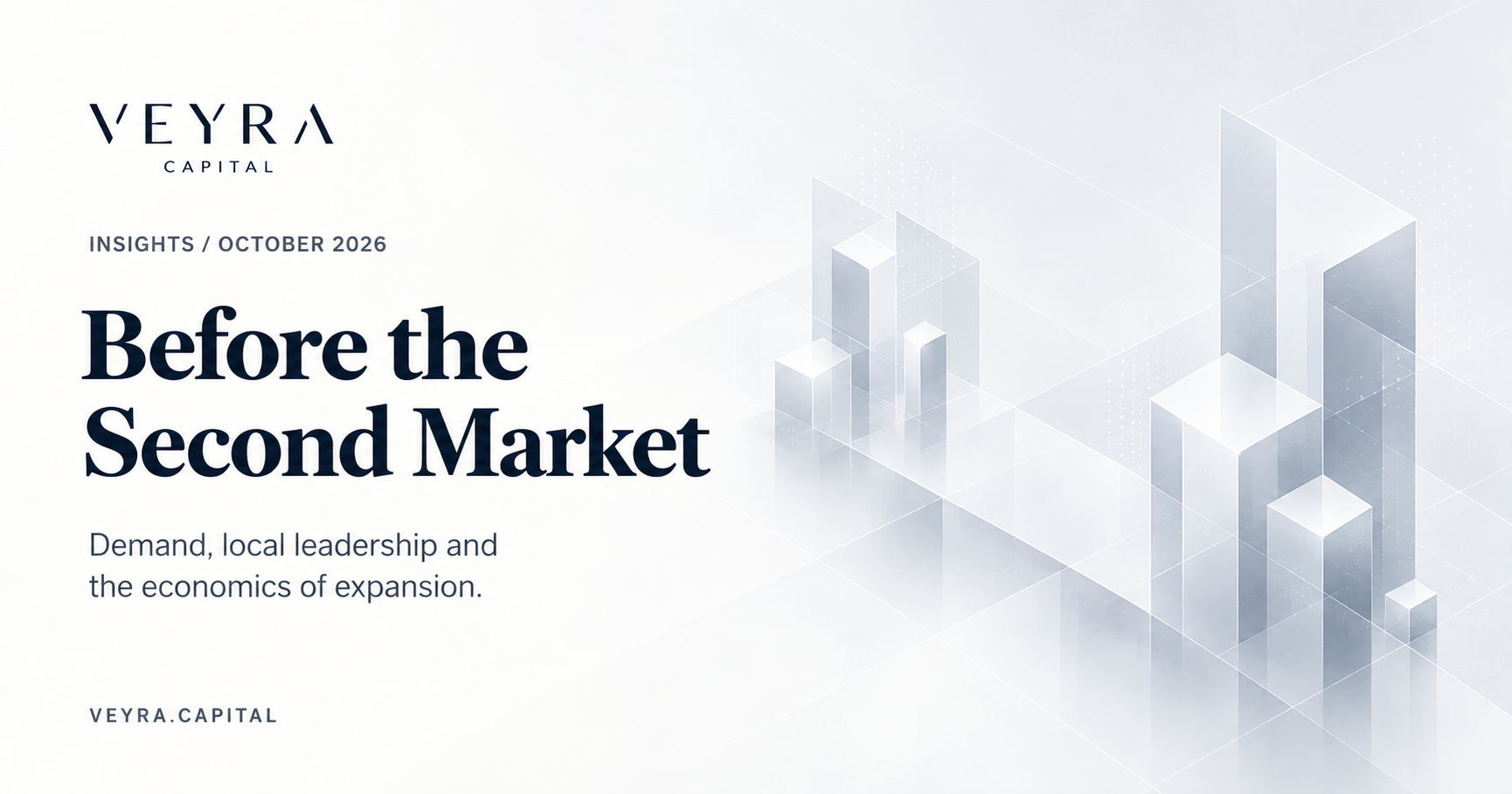 Before the Second Market — Veyra Capital architectural illustration